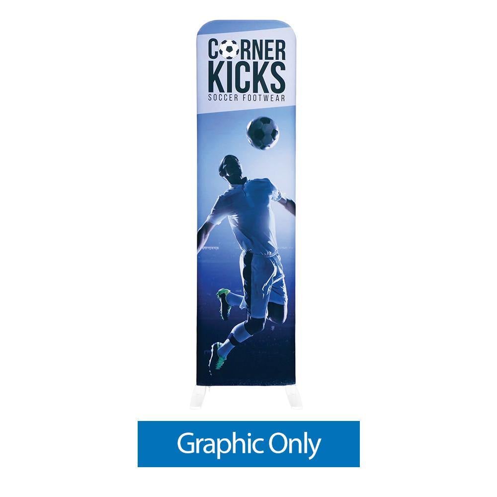 2 ft. EZ Stand — Single Sided Graphic Only with Black Back Fabric